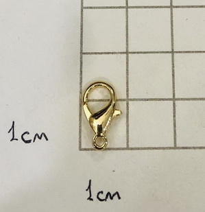 Карабин-застежка. Золото 14 мм