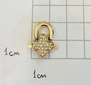 Украшение для обуви. Золото + стразы