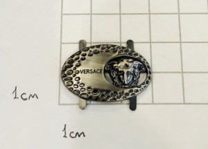 Украшение для обуви. Черный никель сатен