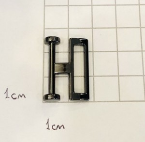 Украшение для обуви. Черный никель