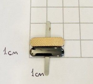 Украшение для обуви. Золото + черный никель