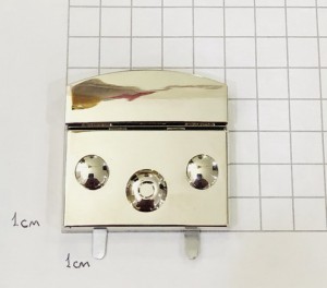 Замок для сумки. Никель 50х46 мм