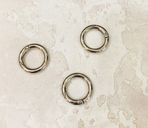 Кольцо карабин для сумки. Никель