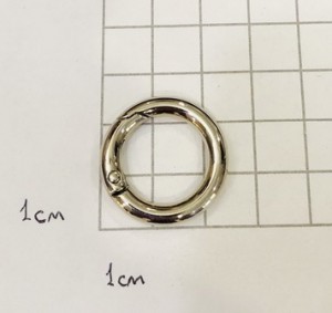 Кольцо карабин для сумки. Никель