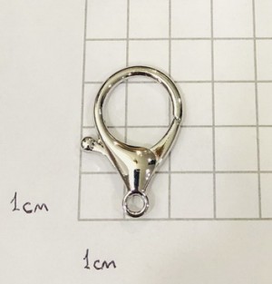 Карабин-застежка. Никель 33 мм