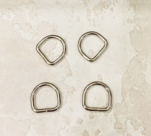 Полукольцо для сумки. Никель 15 мм