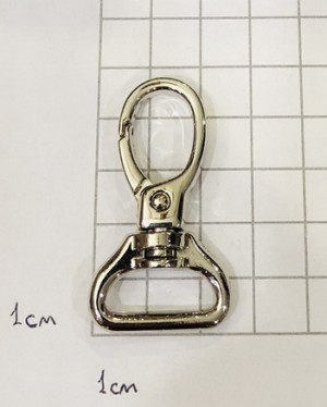 Карабин для сумки. Никель 20 мм