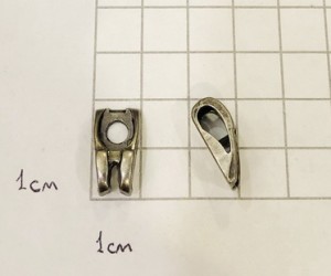 Петля для обуви. Античное серебро