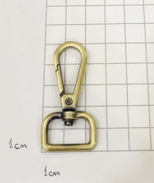 Карабин для сумки. Антик браш 20 мм