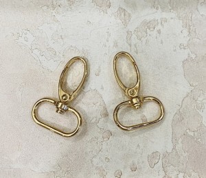 Карабин для сумки. Золото 25 мм