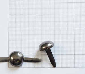 Пукля. Черный никель 12 мм