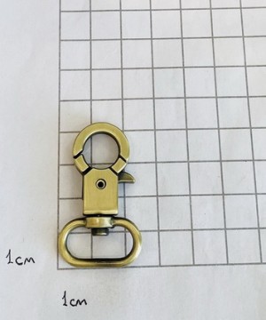 Карабин для сумки. Антик браш 20 мм