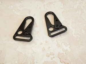 Карабин для ремня. Черный никель матовый 50х25 мм