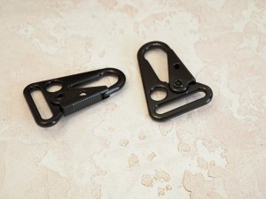 Карабин для ремня. Черный никель матовый 50х25 мм