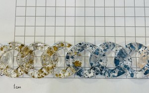 Цепочка пластиковая декоративная 34х32х9 мм