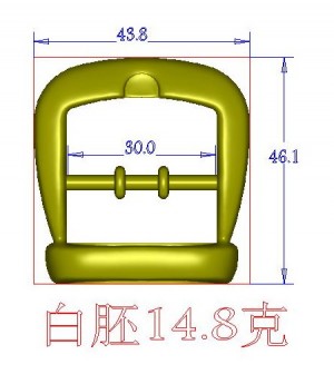 Пряжка. Черный никель (30 мм)