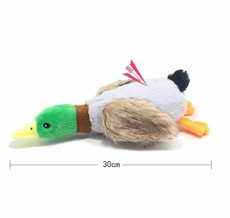 Утка с пищалкой, текстиль, 30см