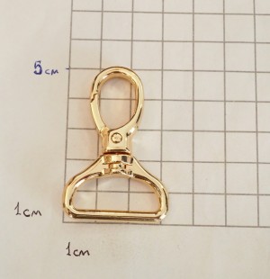 Карабин для сумки. Золото 25 мм
