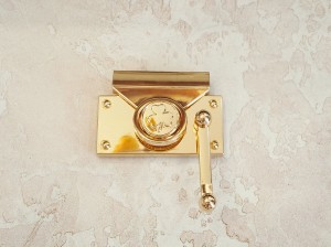 Замок для сумки. Золото 70х35 мм