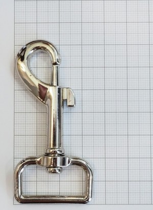 Карабин никель 25 мм