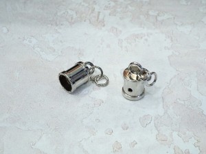 Наконечник декоративный с кольцами. Никель