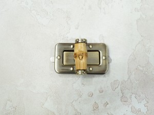 Замок для сумки. Антик браш 41х25 мм