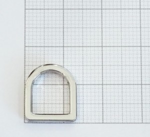 Полукольцо никель полированный 9 мм