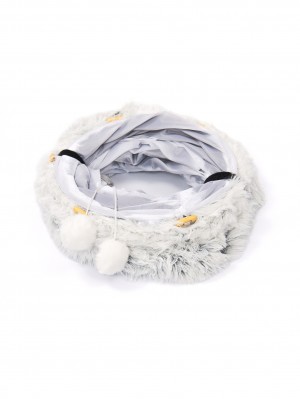 Игровой тоннель для кошек с лежанкой. 80х26 см