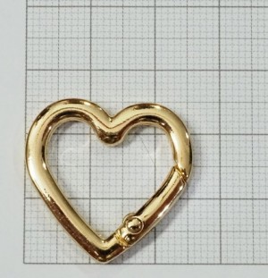 Кольцо карабин для сумки. Золото 19 мм