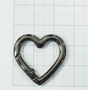 Кольцо карабин для сумки. Черный никель 19 мм