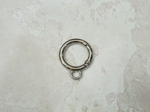 Кольцо карабин для сумки. Никель 19 мм