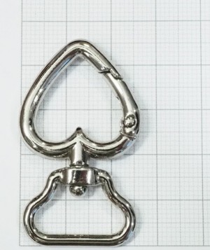 Кольцо карабин для сумки. Никель 19 мм