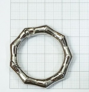 Кольцо карабин для сумки. Никель 25 мм