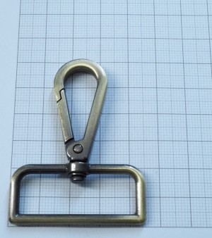 Карабин для сумки. Антик браш 39 мм