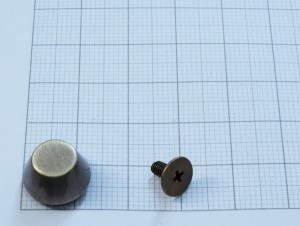 Ножка на винте. Антик браш13 мм