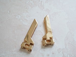 Ручкодержатель уголок. Золото