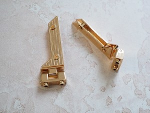 Ручкодержатель уголок. Золото