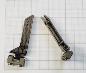 Ручкодержатель уголок. Черный никель