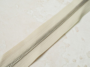 Молния металлическая Тип 5 бежевая