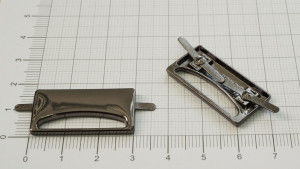 Украшение для обуви. Черный никель